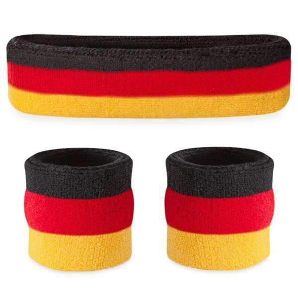 Suddora Striped Sweatband Sets