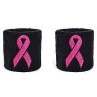 Suddora Bulk Pink Ribbon Wristband Pair [50-Pack]