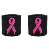 Suddora Bulk Pink Ribbon Wristband Pair [50-Pack]