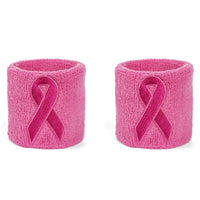Suddora Bulk Pink Ribbon Wristband Pair [50-Pack]
